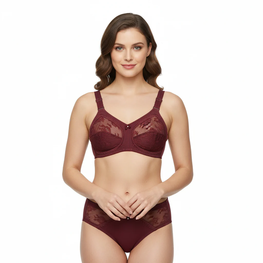 Dourine League Bra - Maroon 004